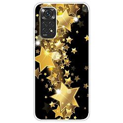 Coque en TPU anti-rayures, IMD, antichoc Étoiles dorées pour votre Xiaomi Redmi Note 11 Pro 5G (Qualcomm)/Redmi Note 11 Pro 4G (MediaTek)