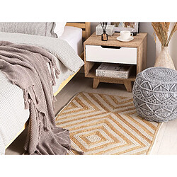 Avis Beliani Tapis en jute et coton beige 80 x 150 cm PIRLI