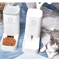 Universal 3.8L Éleveur de chiens et de chats Répartiteur d'eau Fontaine Set de bouteilles en plastique Élevage automatique d'animaux domestiques Bol d'alimentation d'animaux domestiques