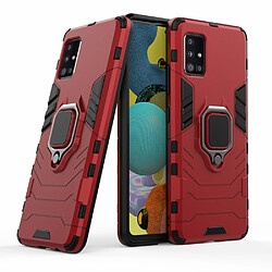 Coque en TPU hybride cool guard avec support de bague rouge pour votre Samsung Galaxy A51 5G SM-A516