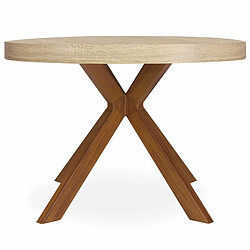 Paris Prix Table Ronde Extensible Zefane 160-260cm Naturel