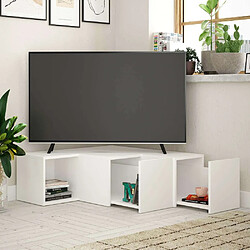 Acheter Hanah Home Meuble TV en aggloméré blanc Compact.