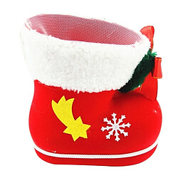 Wewoo Décoration de Noël Santa Flocage Stocking Boot sac de bonbons, Taille: 9cm x 10cm x 6cm