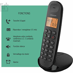 Téléphone sans fil LOGICOM ILOA 155T NOIR