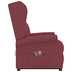 Acheter vidaXL Fauteuil de massage Rouge bordeaux Tissu