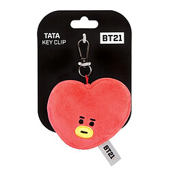 Aurora BT21 porte cle Tata coeur rose