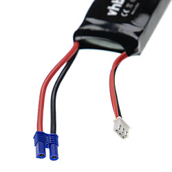 vhbw Batterie compatible avec Hubsan BC6551 drone (3000mAh, 7,4V, Li-polymère)