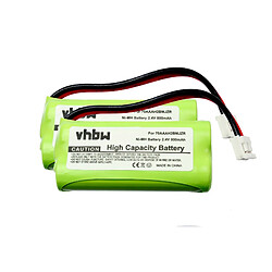 Lot de 2 batteries 800mAh vhbw pour téléphone fixe sans fil Philips SJB2121, SJB-2121, SJB2121, 17, SJB-2121, 17, SJB2121, 37, SJB-2121, 37