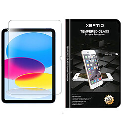 Xeptio Nouvel Apple iPad 10,9 pouces 2022 : Vitre Protection d'écran en verre trempé - Tempered glass Screen protector / Film Protecteur iPad 10