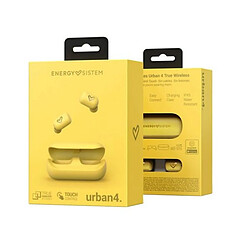 Acheter Totalcadeau Casques sans fil Bluetooth avec Microphone 380 mAh Couleur - Jaune pas cher