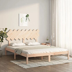 vidaXL Cadre de lit sans matelas 160x200 cm bois massif