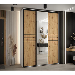 Abiks Meble Armoire Davos 11 À Portes Coulissantes 235,2/170/45 3 Portes