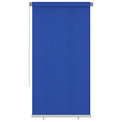 vidaXL Store roulant d'extérieur 120x230 cm Bleu PEHD