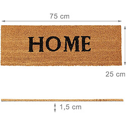 Helloshop26 Paillasson tapis de sol porte d’entrée essuie-pieds fibres de coco home nature 13_0001850