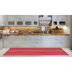 Alter Chemin de cuisine, 100% Made in Italy, Tapis résistant aux taches avec impression numérique, Chemin de roulement antidérapant et lavable, modèle de Noël - Chelsie, cm 280x52