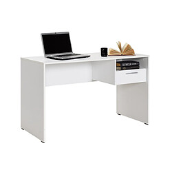 Avis Pegane Meuble du bureau, table de bureau en bois coloris blanc - longueur 120 x profondeur 60 cm