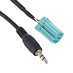 Universal Câble audio adaptateur d'entrée auxiliaire Jack 3,5 mm pour Renault Clio 2005-2012 pas cher