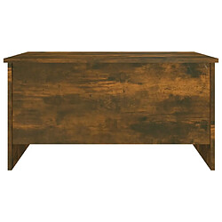 Acheter Maison Chic Tabls basse,Table Console pour salon Chêne fumé 80x55,5x41,5 cm Bois d'ingénierie -MN46081