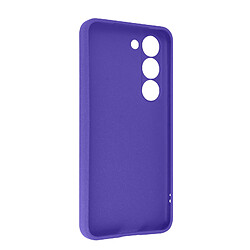 Avizar Coque pour Samsung Galaxy S23 Silicone Flexible avec Détails pointillés violet