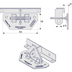 Abus Fermeture de portes sectionnelles ou basculante 138 GateSec