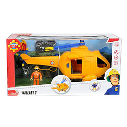 Simba Toys Pompier Sam Helicopter Wallaby II avec une figure pas cher