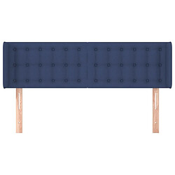 Avis Maison Chic Tête de lit scandinave avec oreilles,meuble de chambre Bleu 147x16x78/88 cm Tissu -MN49632