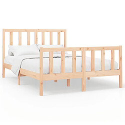 vidaXL Cadre de lit sans matelas 160x200 cm bois massif de pin