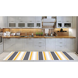 Alter Tapis de cuisine, 100% Made in Italy, Tapis antitache avec impression numérique, Tapis antidérapant et lavable, Modèle Ebini, 280x52 cm