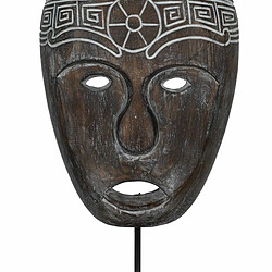 Acheter BigBuy Home Figurine Décorative Marron Masque 24 x 12 x 46 cm