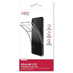 My Way Myway Coque pour Realme C31 Souple et Légère en Silicone Transparent