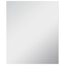 Maison Chic Miroir mural à LED, Miroir murale de salle de Bain 50x60 cm -MN76217