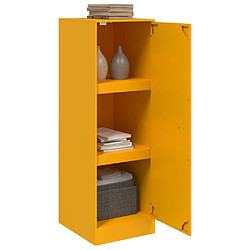 Acheter vidaXL Buffet jaune moutarde 34,5x39x107 cm acier