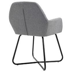 Decoshop26 Lot de 4 chaises de salle à manger cuisine design moderne tissu gris clair CDS021522 pas cher