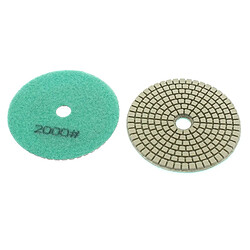 Varanmotors NEWGP-01-8 10pcs pads diamant 100mm grain 2000 pour polissage à l'eau, polisseuse à l'eau