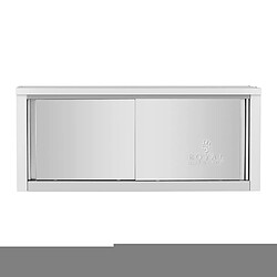 Avis Helloshop26 Armoire murale en inox acier inoxydable armoire murale avec portes coulissantes armoire murale de cuisine armoire suspendue en inox 1 200 x 400 x 500 mm capacité de charge de 75 kg 14_0005007