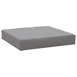 vidaXL Coussin de palette gris 60x60x8 cm tissu oxford