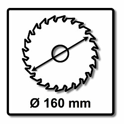 Festool Panther Lame de scie circulaire PW12, Bois 160 x 1,8 x 20 mm, 12 dents, HKC TS - 2 pcs. (2x 500460)