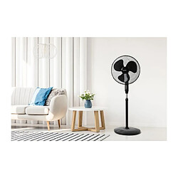 Acheter OCEANIC Ventilateur de pied - 45 W - Ø 44 cm - 3 vitesses - Oscillant - Inclinable - Noir