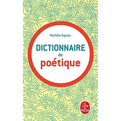 Dictionnaire de poétique - Occasion