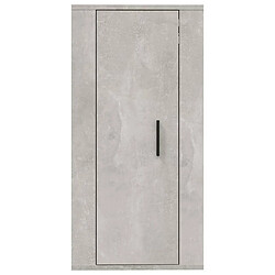 Maison Chic Meuble TV scandinave mural Banc TV suspendu pour salon - Gris béton 40x34,5x80 cm -MN74153 pas cher