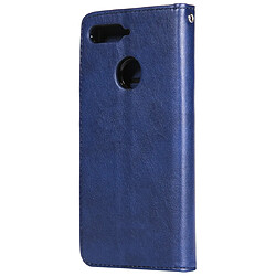 Avis Wewoo Housse Coque Pour Huawei Y6 2018 / Honor 7A Étui de protection à rabat horizontal de couleur unie avec support et fentes cartes et portefeuille et cadre photo et lanière bleu