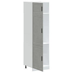 Avis vidaXL Armoire de cuisine Porto gris béton bois d'ingénierie