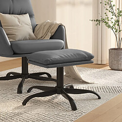 Maison Chic Repose-pied,Tabouret confortable Gris anthracite 60x60x36 cm Similicuir -MN87482