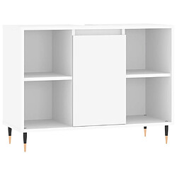 Maison Chic Armoire de salle de bain,Meuble de rangement,Meuble haut blanc 80x33x60 cm bois d'ingénierie -GKD877028