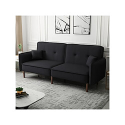 Habitat Et Jardin Canapé droit convertible Caspian - Noir