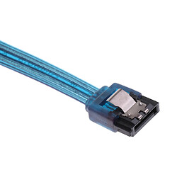 Acheter Câble sata iii 6.0gbps de 25cm avec loquet de verrouillage et prise de 90 degrés - bleu