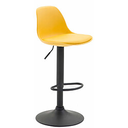 Non Tabouret de bar Kiel simili cuir noir