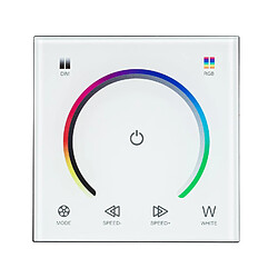 Ledkia Contrôleur Variateur mural tactile pour RubanLED RGB 12/24V DC