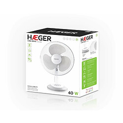 Ventilateur de Bureau Haeger FA016007A 45 W Blanc