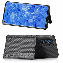 Etui en PU texture tissée avec béquille, noir pour votre Oppo Reno6 Pro 5G (Snapdragon)/Reno6 Pro+ 5G